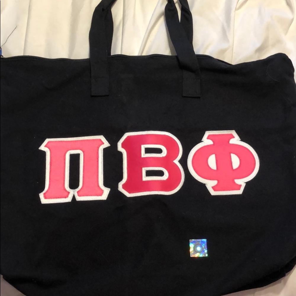 Pi Beta Phi zippered tote